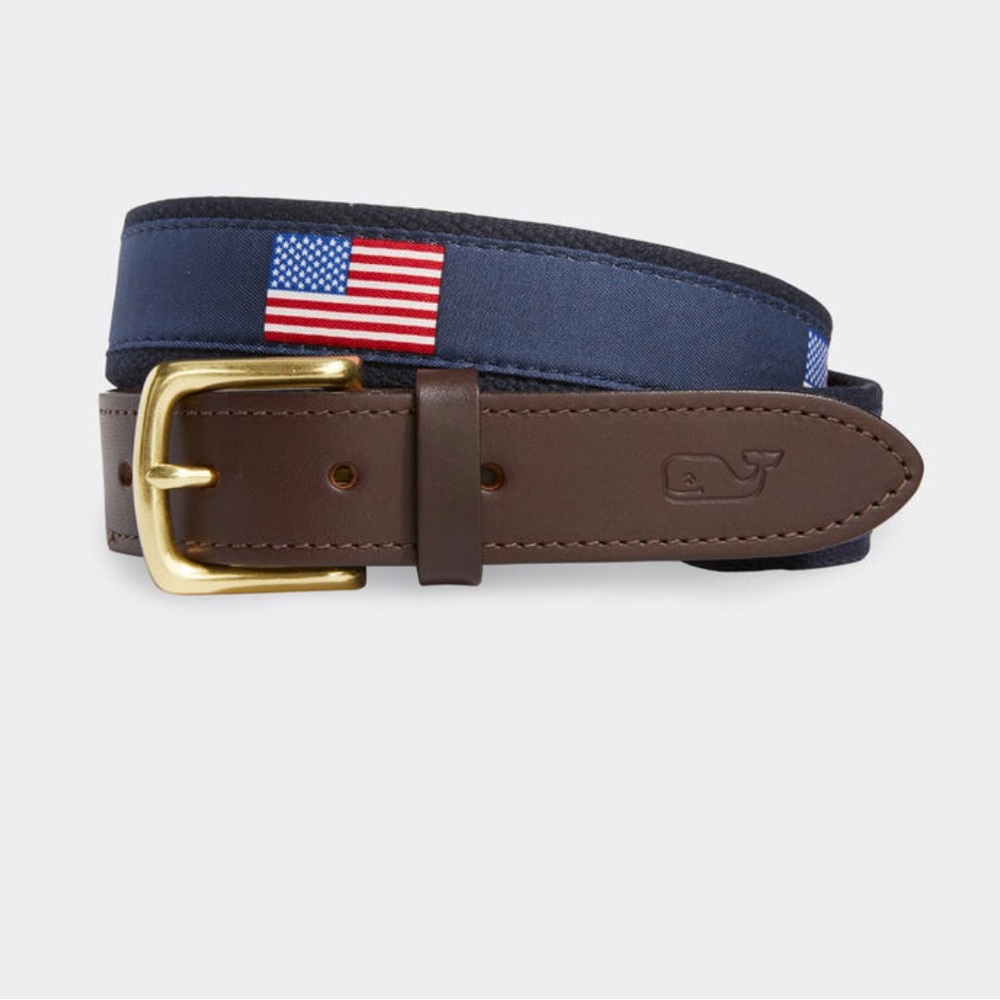 Vineyard vines men’s/boys American flag belt